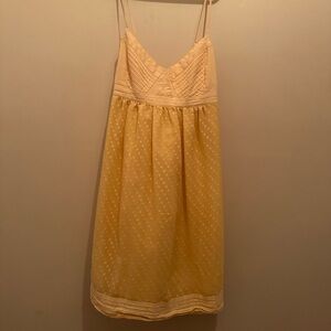Mini yellow chiffon dress